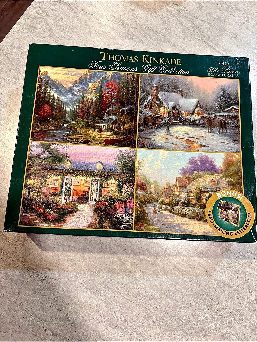 Thomas Kinkade Four Seasons Gift Collection Puzzle Gift Collection